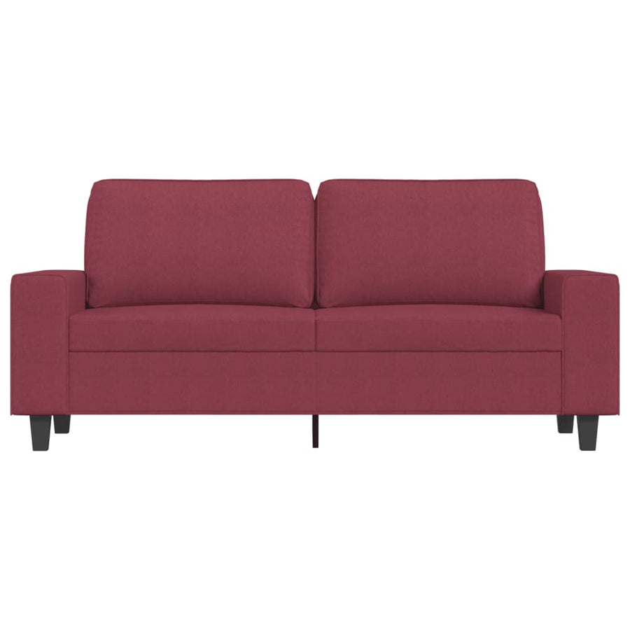 Tweezitsbank Stof 140 cm Wijnrood