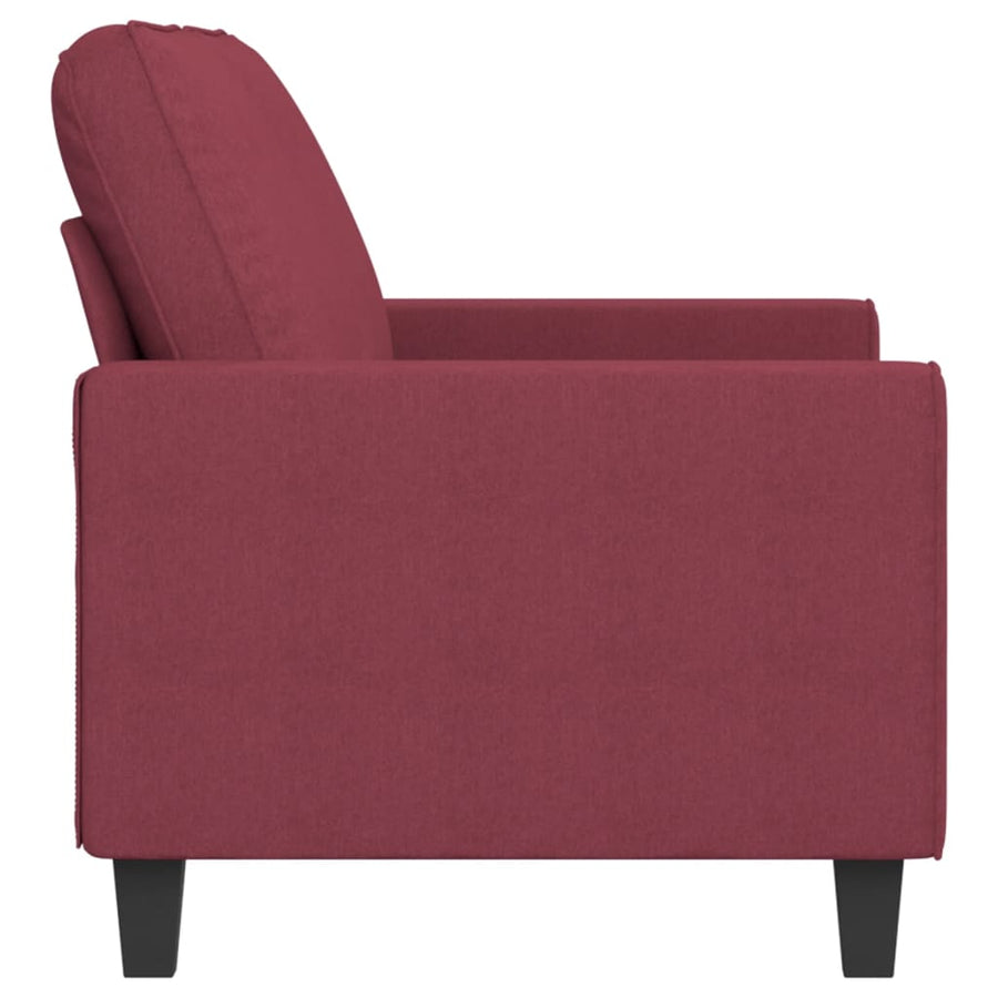 Tweezitsbank Stof 140 cm Wijnrood