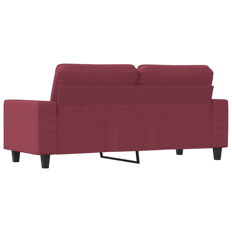 Tweezitsbank Stof 140 cm Wijnrood