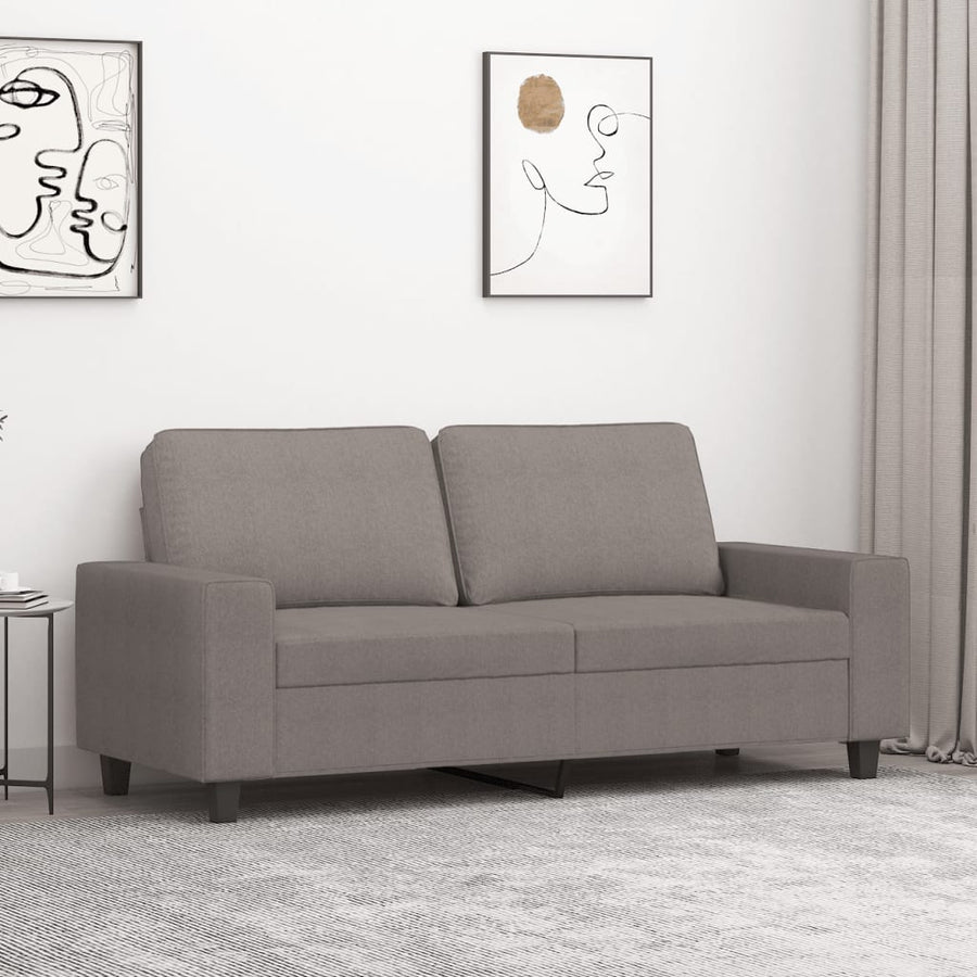 Tweezitsbank Stof 140 cm Taupe