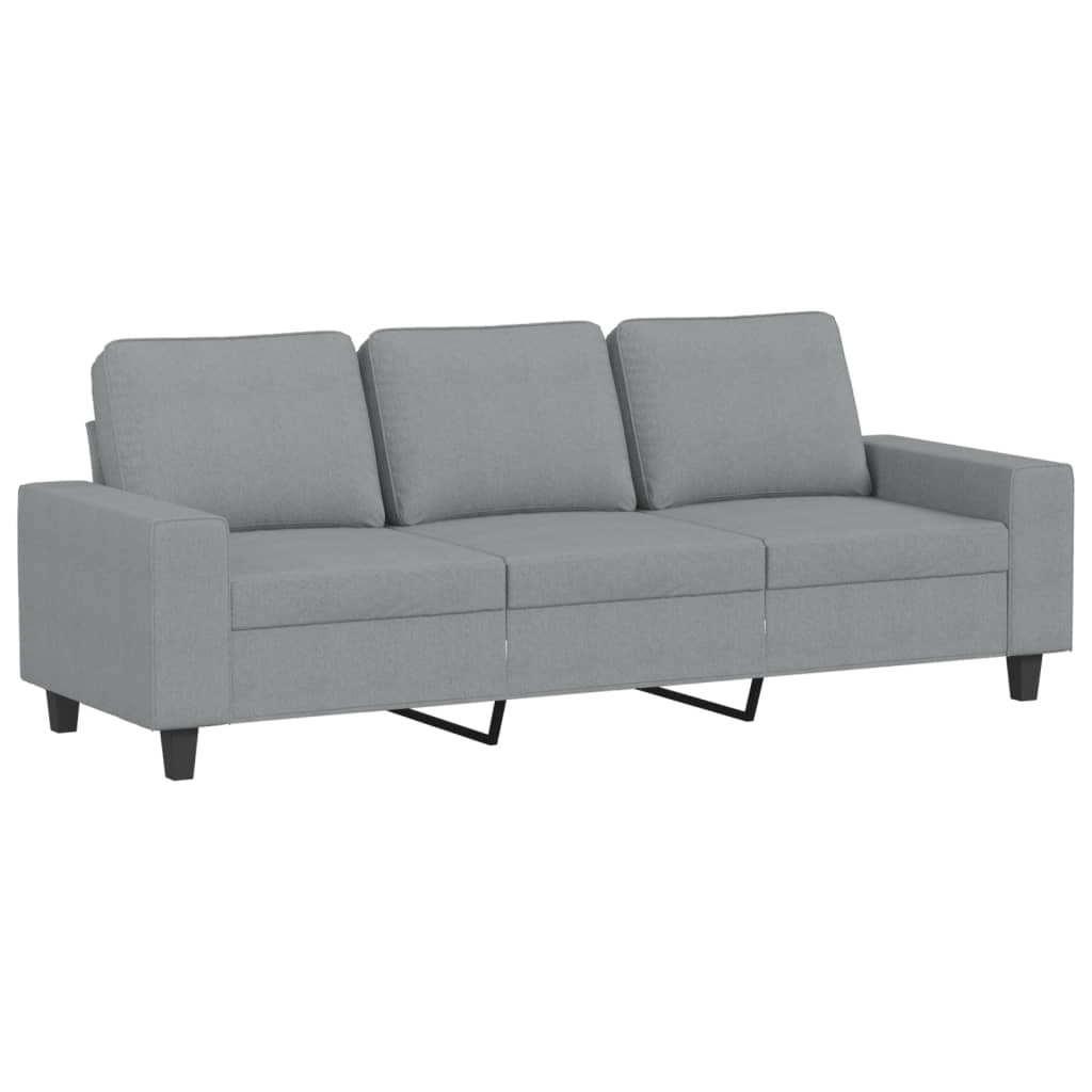 Driezitsbank Stof 180 cm Lichtgrijs