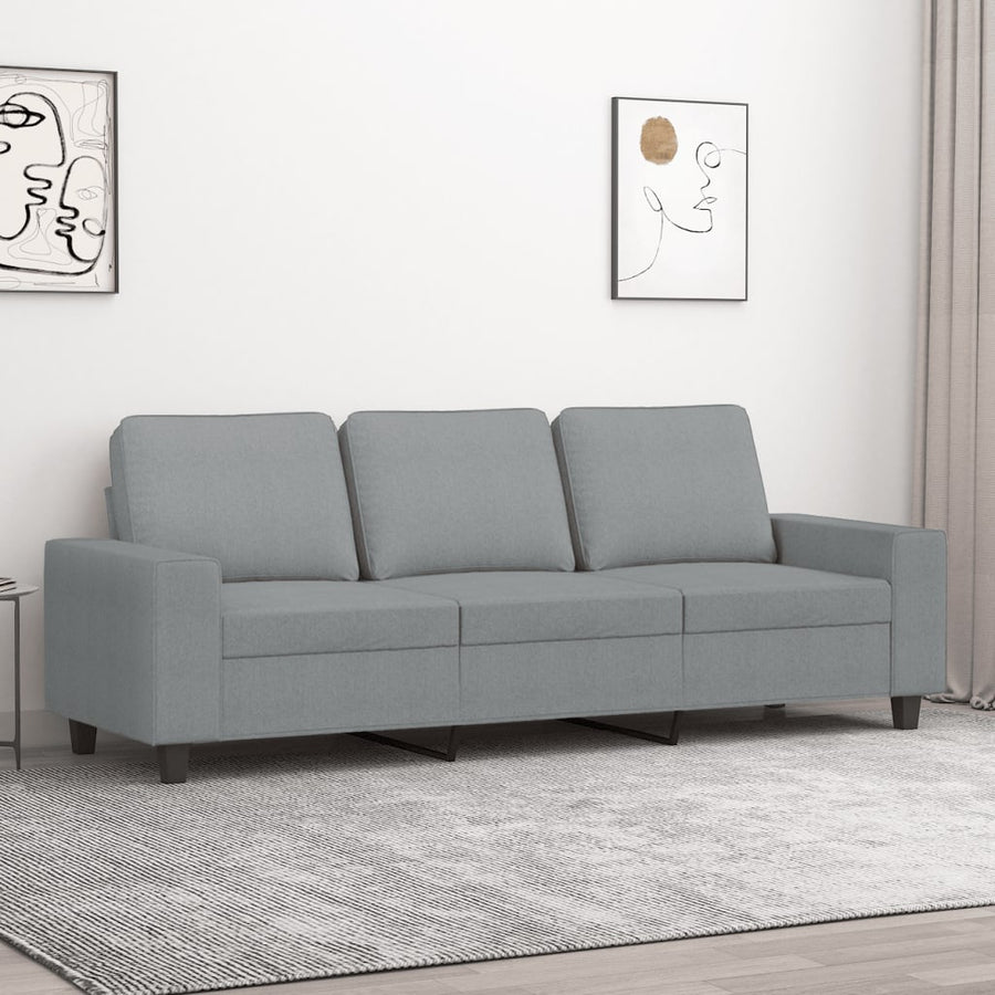 Driezitsbank Stof 180 cm Lichtgrijs