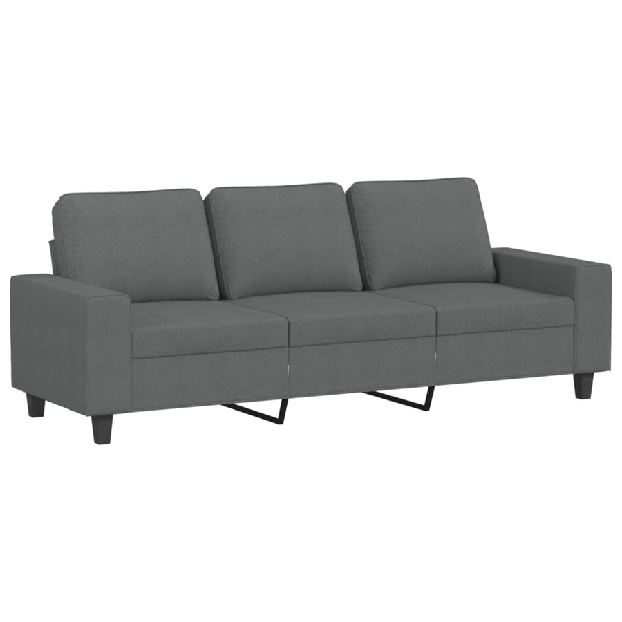 Driezitsbank Stof 180 cm Donkergrijs