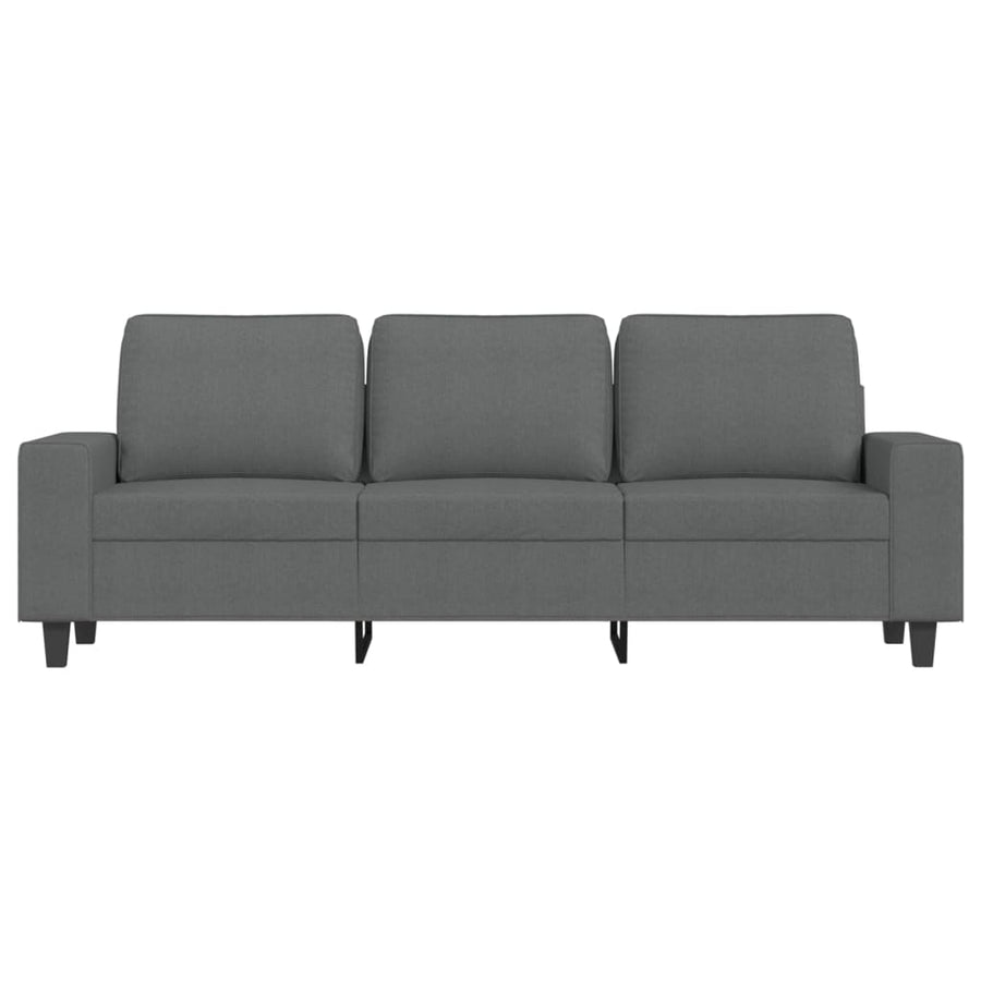 Driezitsbank Stof 180 cm Donkergrijs