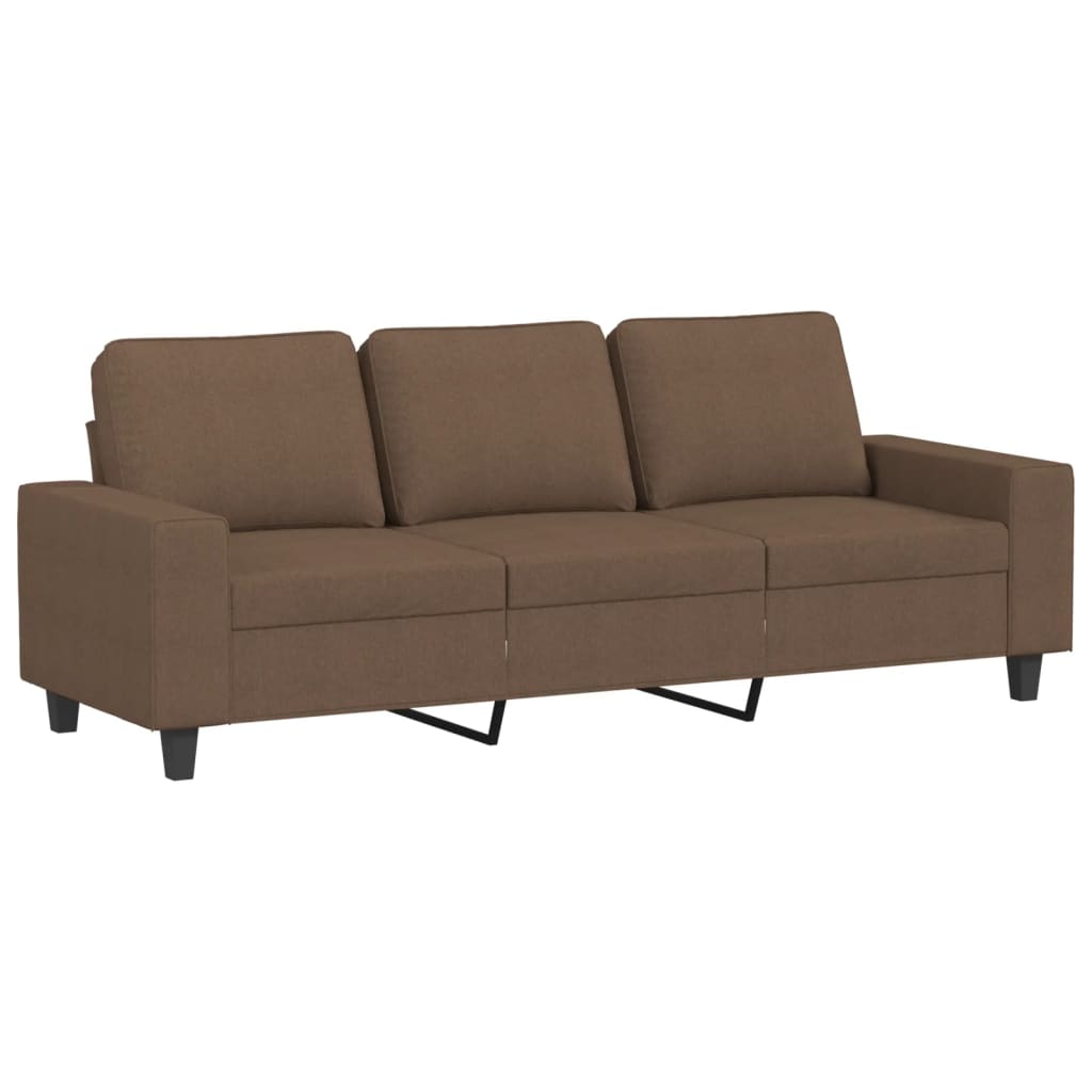 Driezitsbank Stof 180 cm Bruin