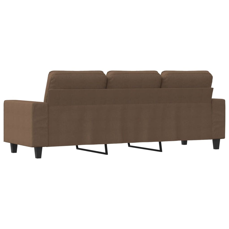 Driezitsbank Stof 180 cm Bruin