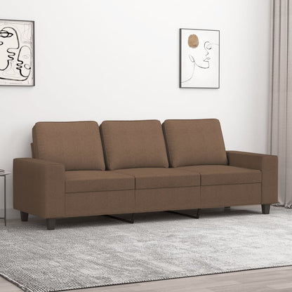 Driezitsbank Stof 180 cm Bruin
