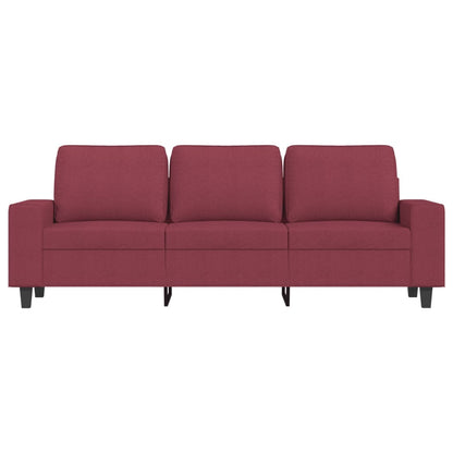 Driezitsbank Stof 180 cm Wijnrood