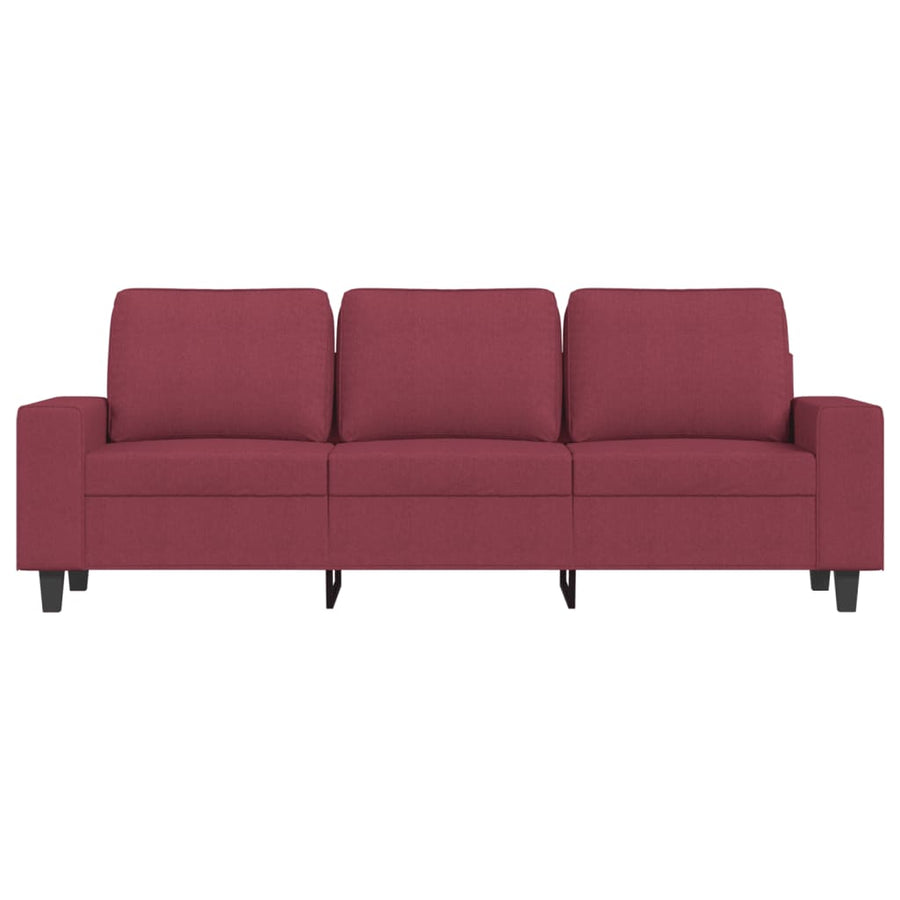 Driezitsbank Stof 180 cm Wijnrood