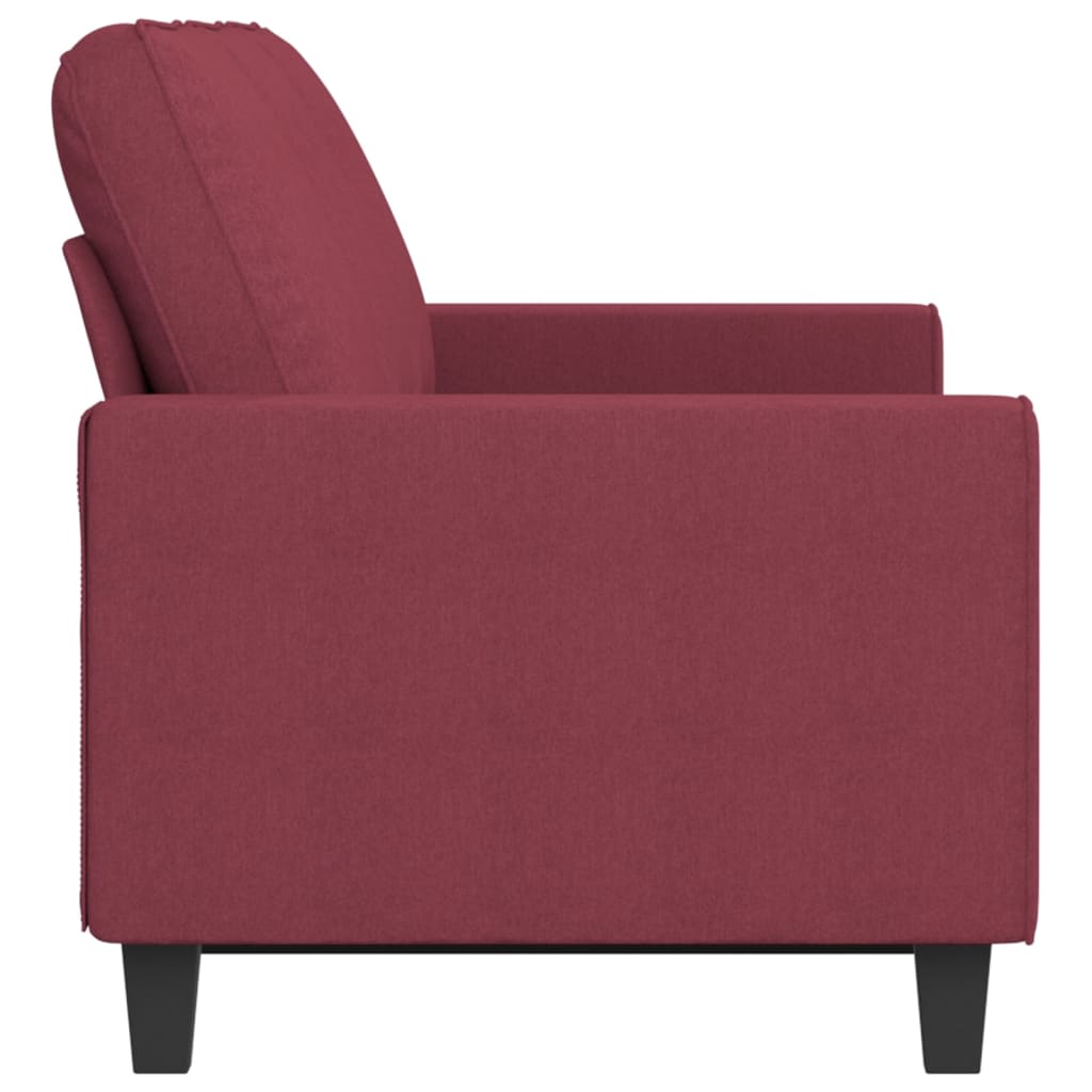 Driezitsbank Stof 180 cm Wijnrood