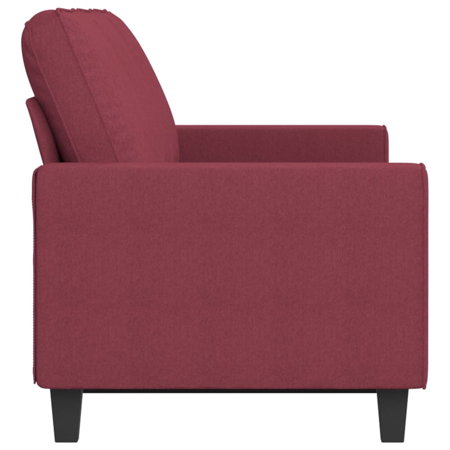 Driezitsbank Stof 180 cm Wijnrood