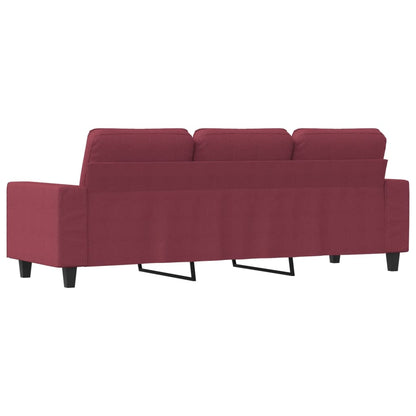 Driezitsbank Stof 180 cm Wijnrood