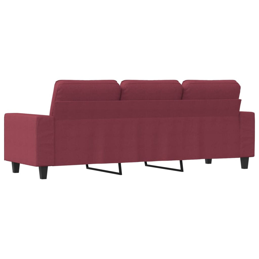 Driezitsbank Stof 180 cm Wijnrood