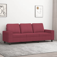 Driezitsbank Stof 180 cm Wijnrood