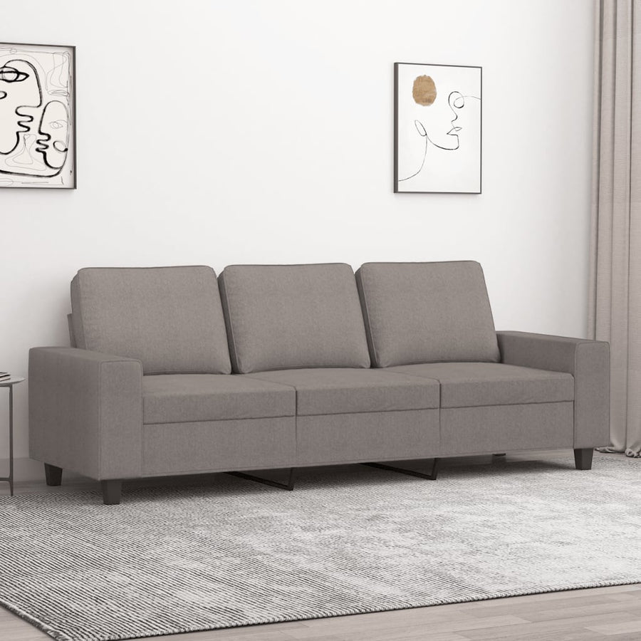 Driezitsbank Stof 180 cm Taupe