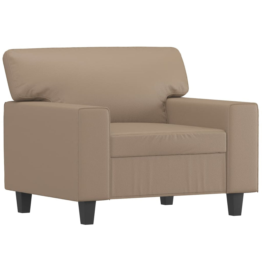 Fauteuil 60 cm kunstleer cappuccinokleurig 60 cm Cappuccino