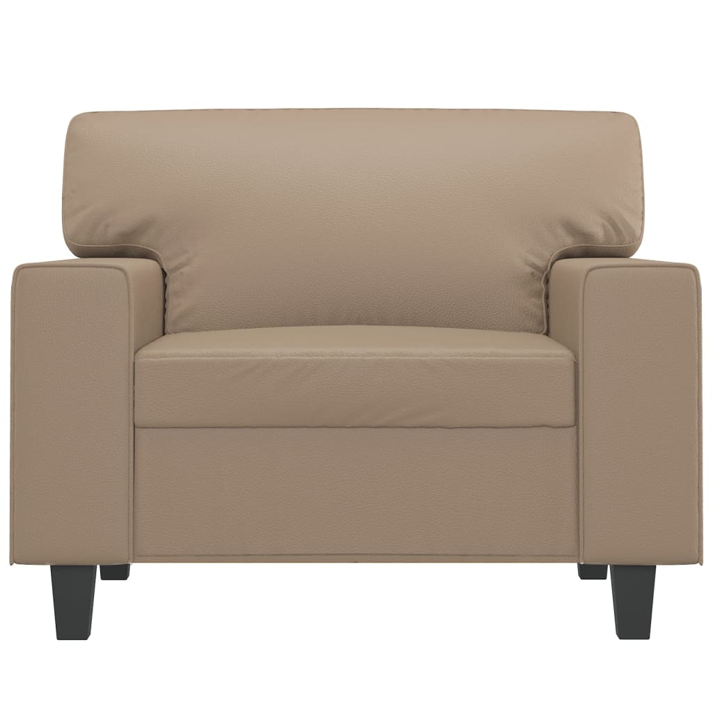 Fauteuil 60 cm kunstleer cappuccinokleurig 60 cm Cappuccino