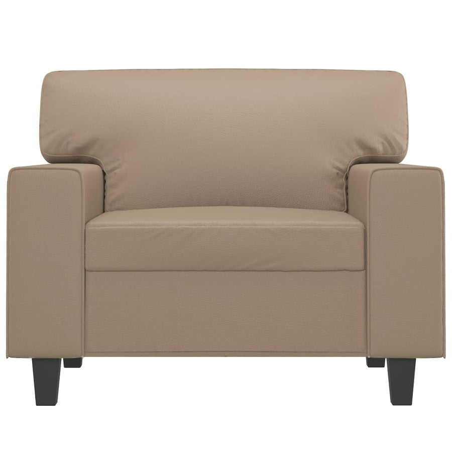 Fauteuil 60 cm kunstleer cappuccinokleurig 60 cm Cappuccino