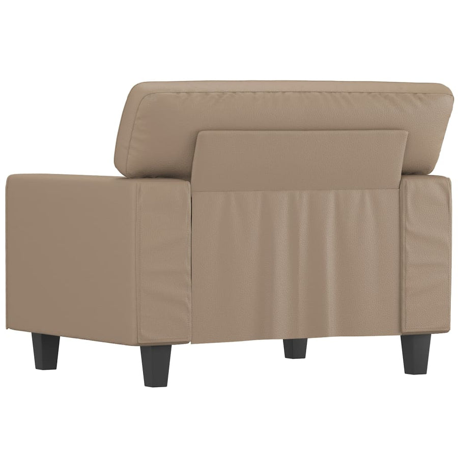 Fauteuil 60 cm kunstleer cappuccinokleurig 60 cm Cappuccino