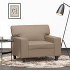 Fauteuil 60 cm kunstleer cappuccinokleurig 60 cm Cappuccino