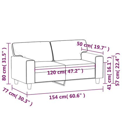 Tweezitsbank 120 cm kunstleer zwart 120 cm Zwart