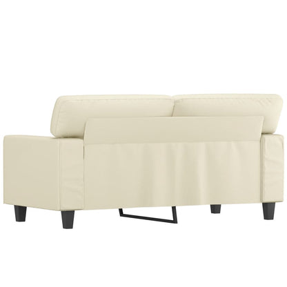 Tweezitsbank 120 cm kunstleer crèmekleurig 120 cm Crème