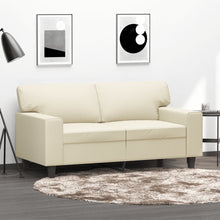 Tweezitsbank 120 cm kunstleer crèmekleurig 120 cm Crème