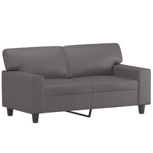 Tweezitsbank 120 cm kunstleer grijs 120 cm Grijs