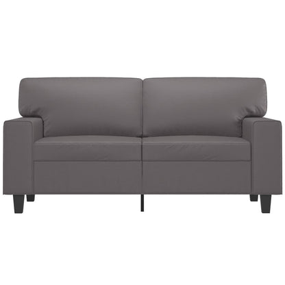 Tweezitsbank 120 cm kunstleer grijs 120 cm Grijs