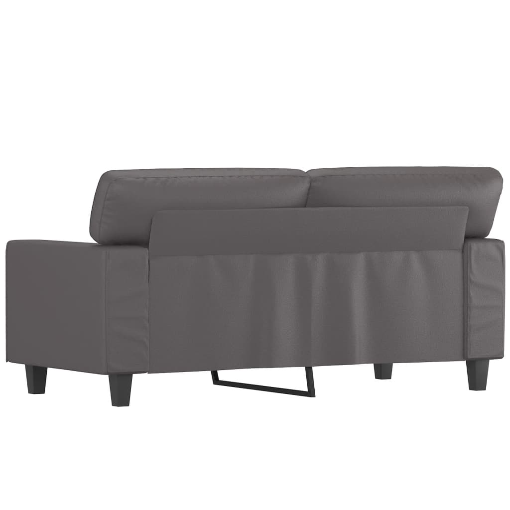 Tweezitsbank 120 cm kunstleer grijs 120 cm Grijs