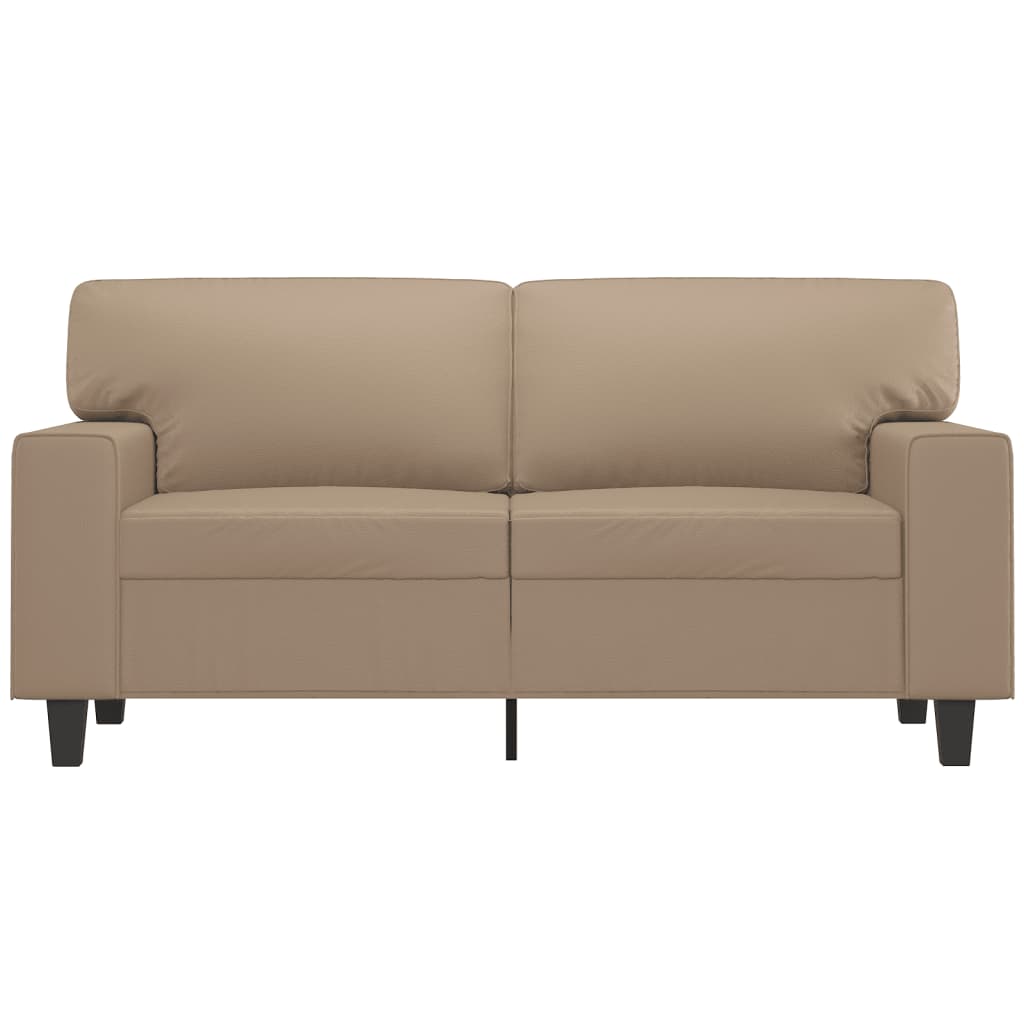Tweezitsbank 120 cm kunstleer cappuccinokleurig 120 cm Cappuccino