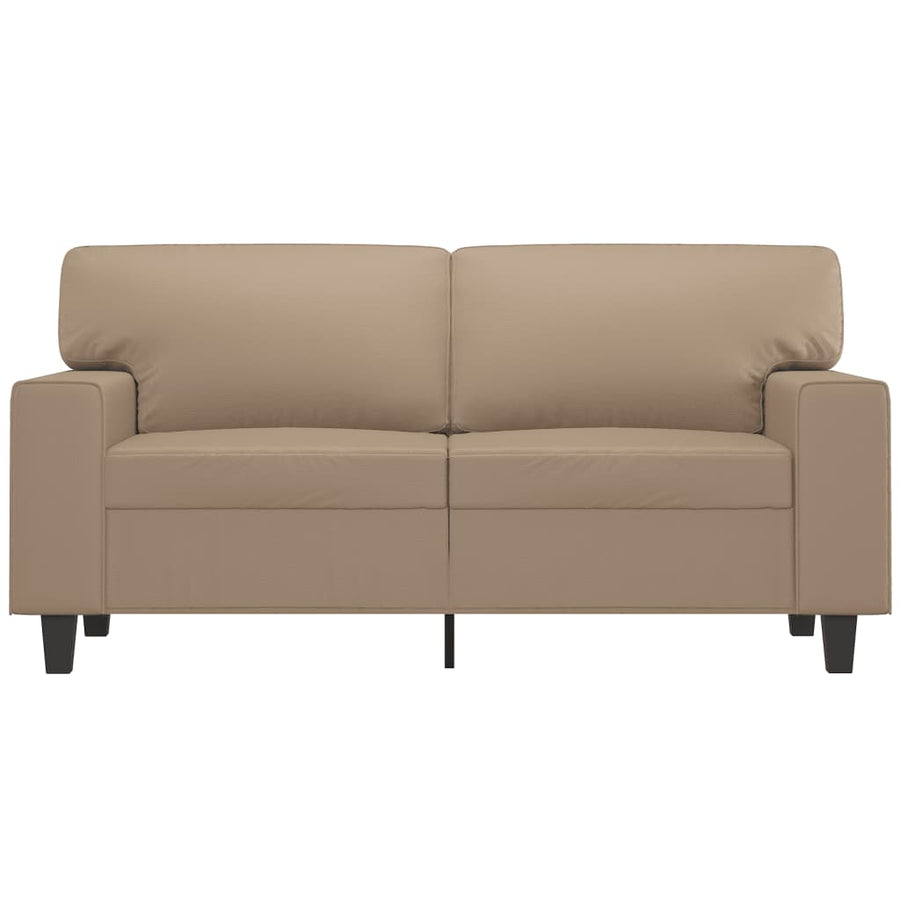 Tweezitsbank 120 cm kunstleer cappuccinokleurig 120 cm Cappuccino