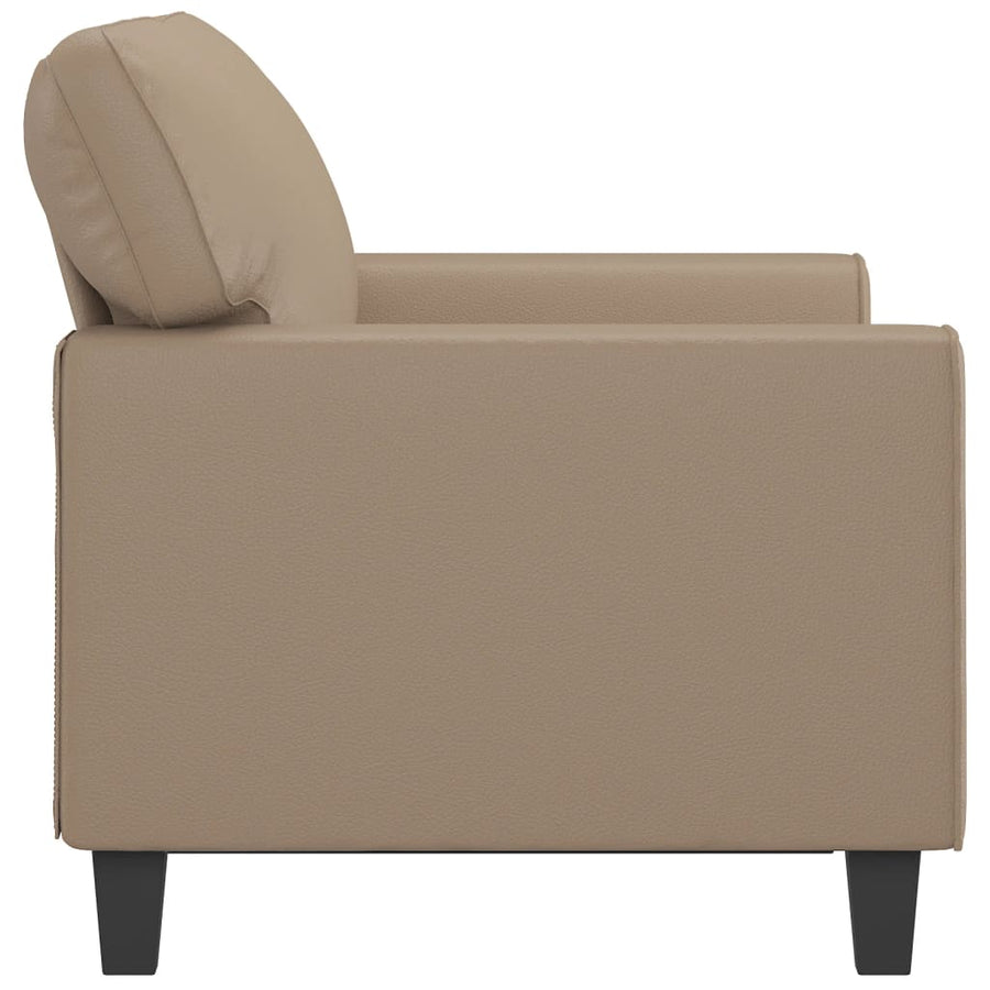Tweezitsbank 120 cm kunstleer cappuccinokleurig 120 cm Cappuccino