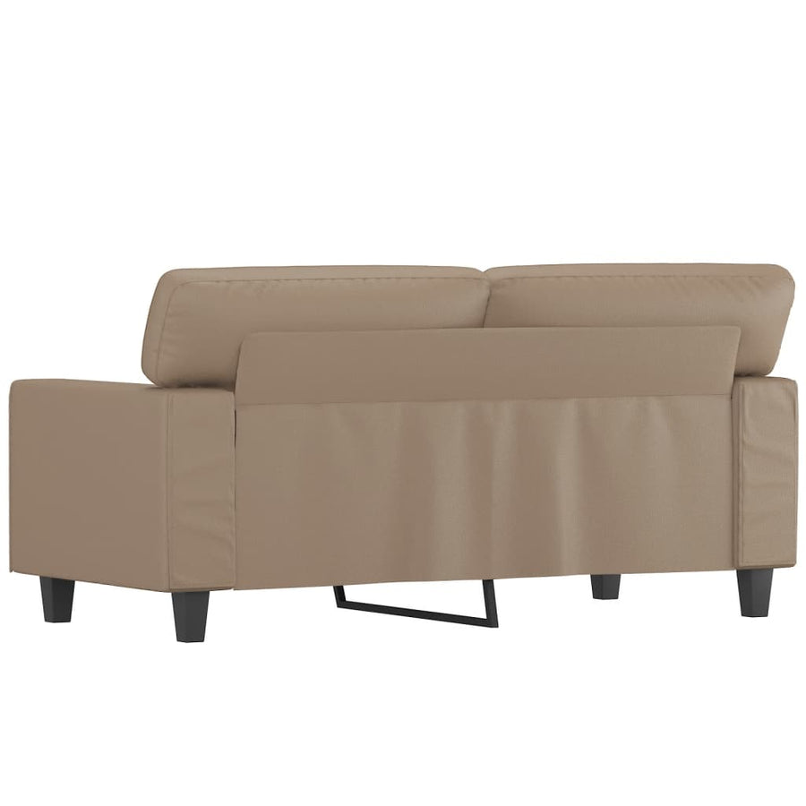 Tweezitsbank 120 cm kunstleer cappuccinokleurig 120 cm Cappuccino