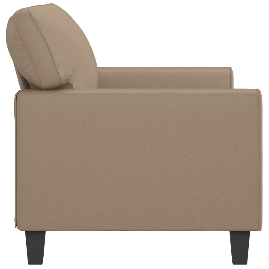Tweezitsbank 140 cm kunstleer cappuccinokleurig 140 cm Cappuccino