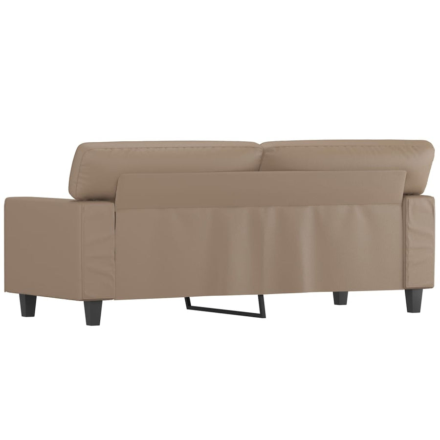 Tweezitsbank 140 cm kunstleer cappuccinokleurig 140 cm Cappuccino