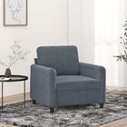 Fauteuil Fluweel 60 cm Donkergrijs