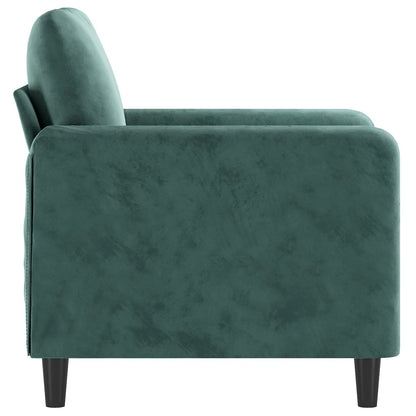 Fauteuil Fluweel Donkergroen 60 cm