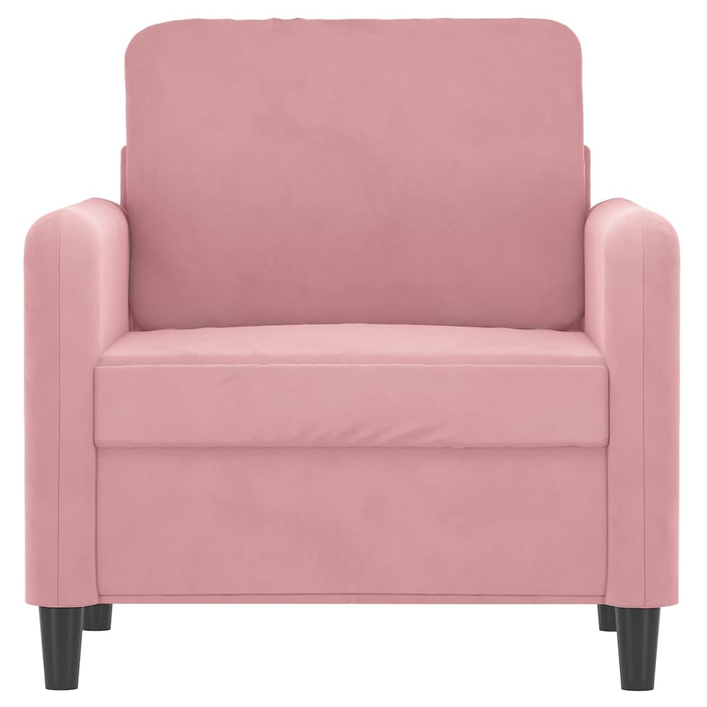 Fauteuil Fluweel Roze 60 cm
