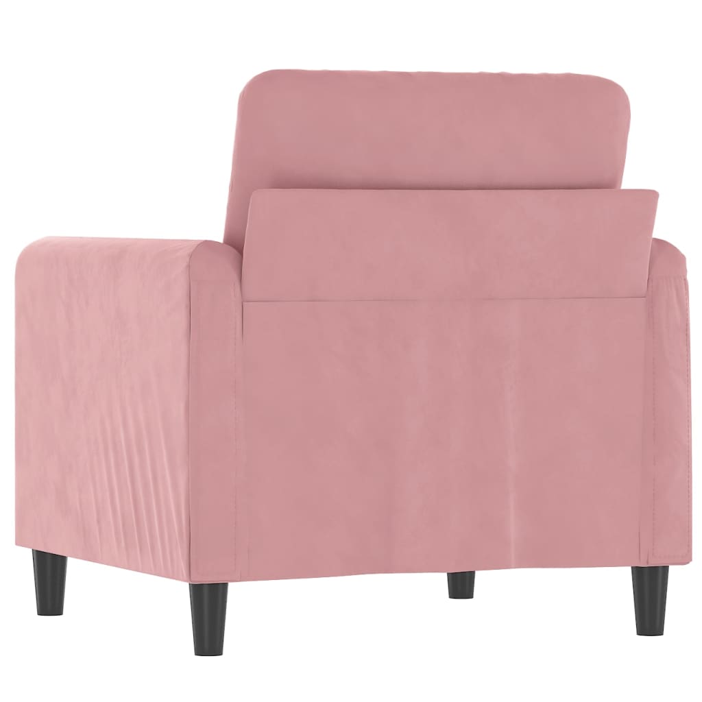 Fauteuil Fluweel Roze 60 cm