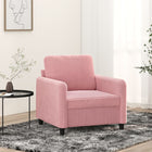 Fauteuil Fluweel Roze 60 cm