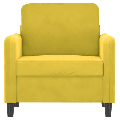 Fauteuil Fluweel 60 cm Geel