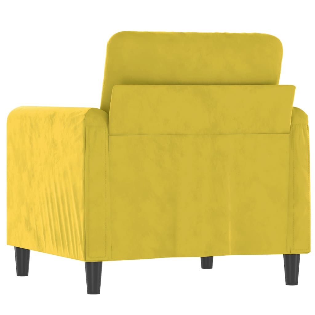 Fauteuil Fluweel 60 cm Geel