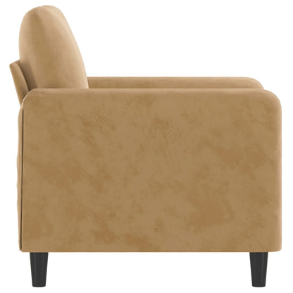 Fauteuil Fluweel 60 cm Bruin