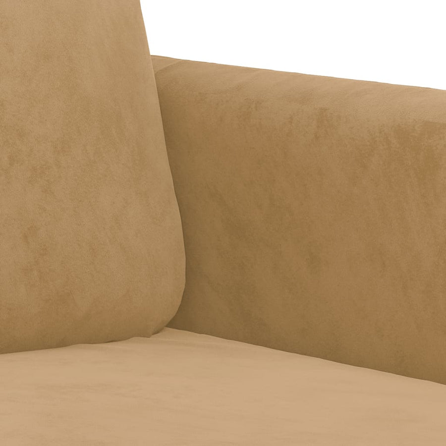 Fauteuil Fluweel 60 cm Bruin