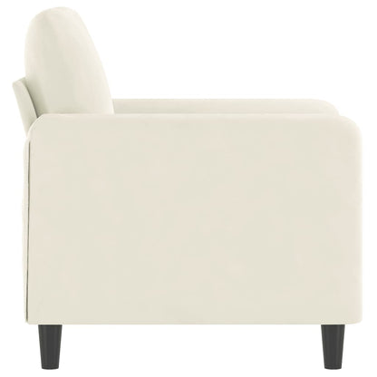 Fauteuil Fluweel Kleurig Crème 60 cm