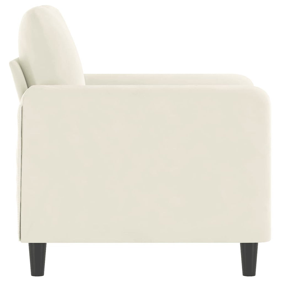 Fauteuil Fluweel Kleurig Crème 60 cm