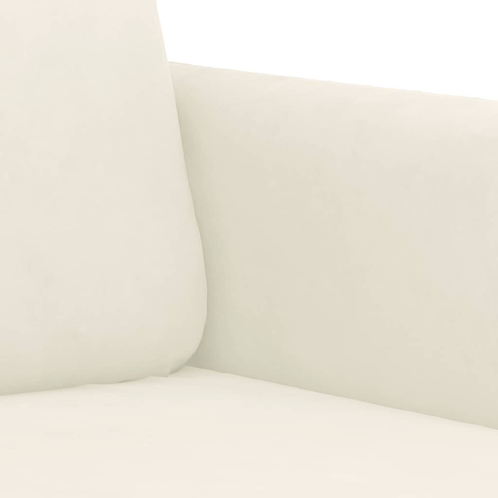 Fauteuil Fluweel Kleurig Crème 60 cm