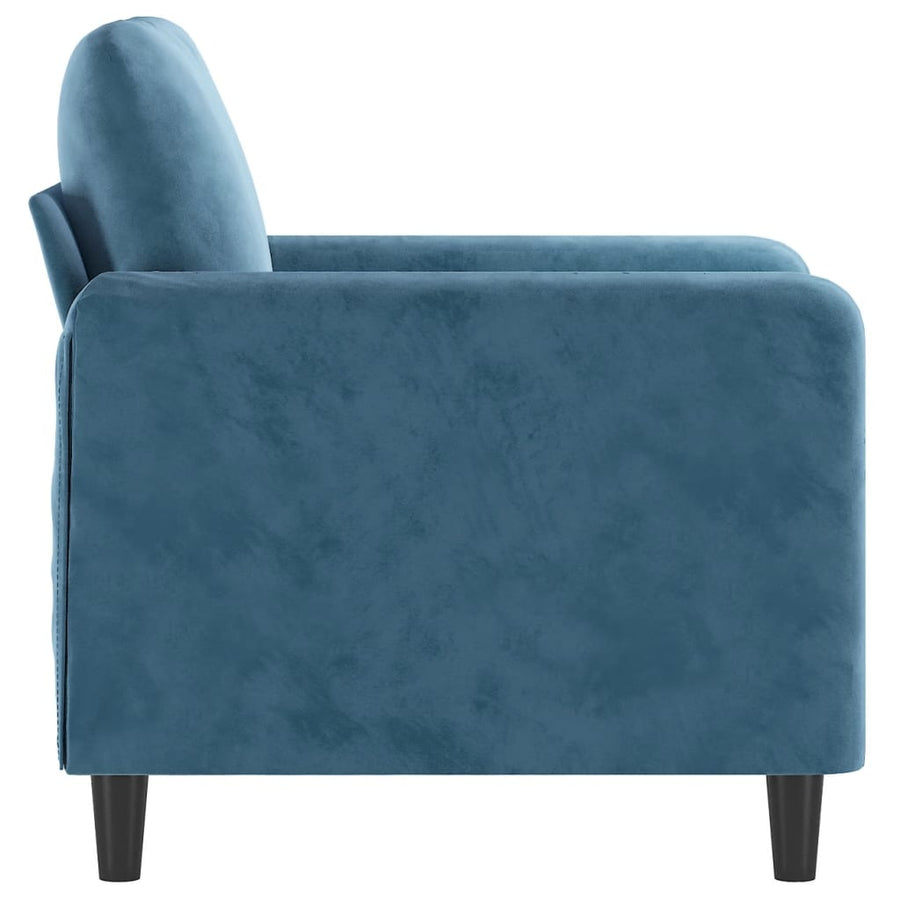 Fauteuil Fluweel Blauw 60 cm