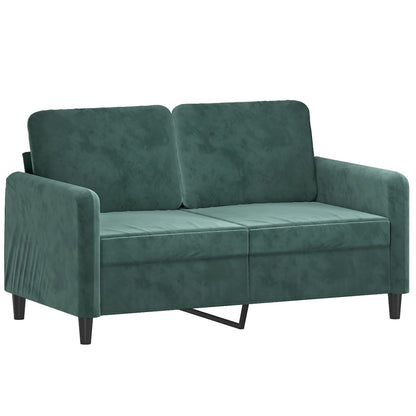 Tweezitsbank Fluweel 120 cm Donkergroen